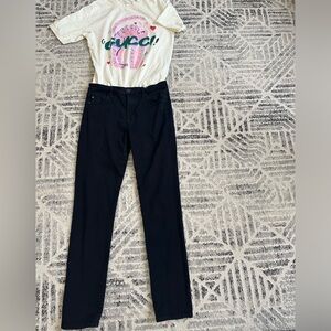 Adriano Goldschmied Faye mid rise Cigarette black denim size 28R NWOT